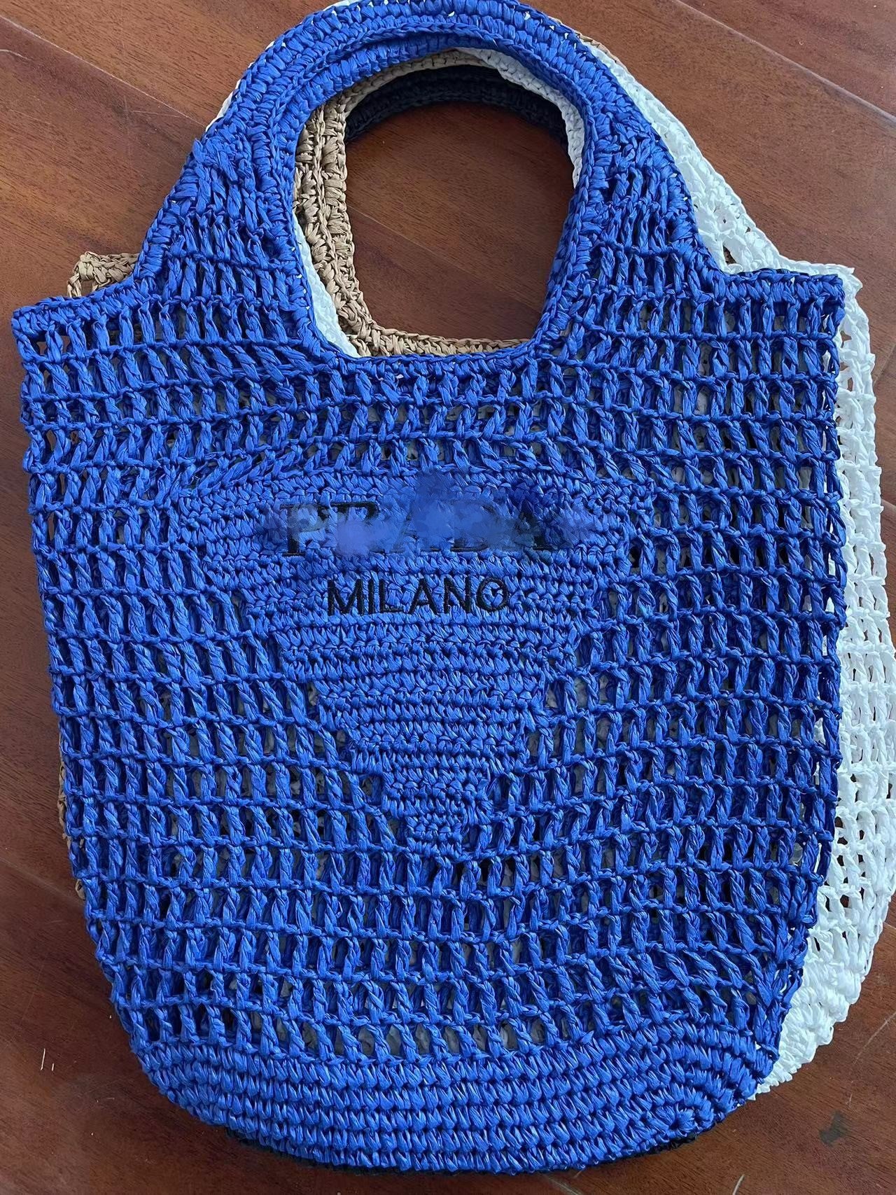 Round Net Pocket Goddess Underarm Straw Shoulder Bags