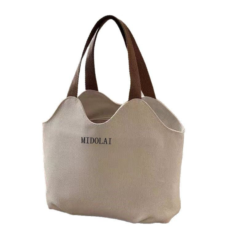 Canvas Good-looking Lunch Box One Class Commuter Outing Women's Handbag