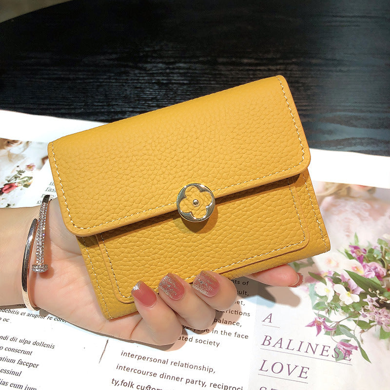 Women's Short Genuine Leather Thin Fashion Certificate Card Holder