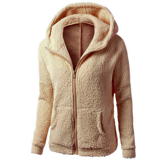 Women's Fleece Sweatshirt Ladies Hooded Pullover Sweaters