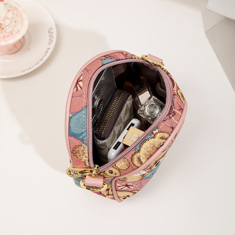 Niche Lovely Female Fashion Mini Round Crossbody Bags