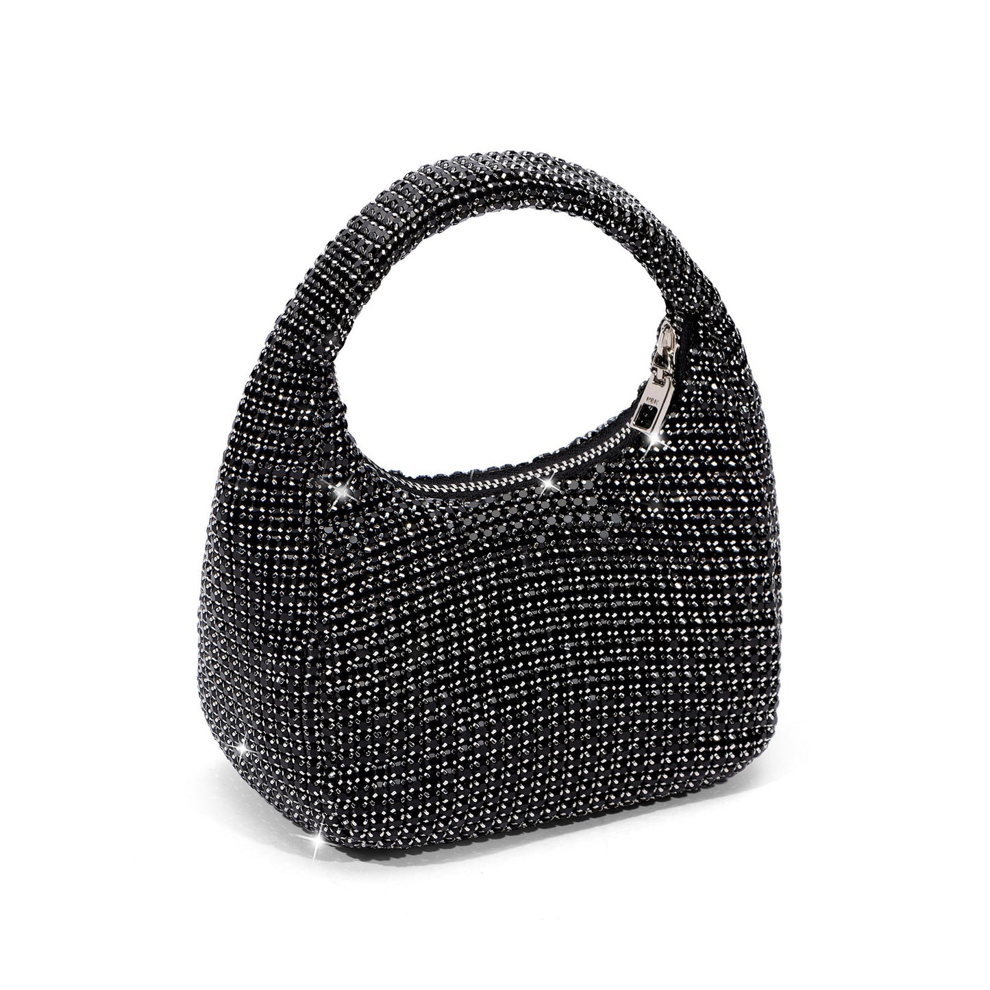 Women's Rhinestone Sier Fashion Popular Advanced Texture Bags