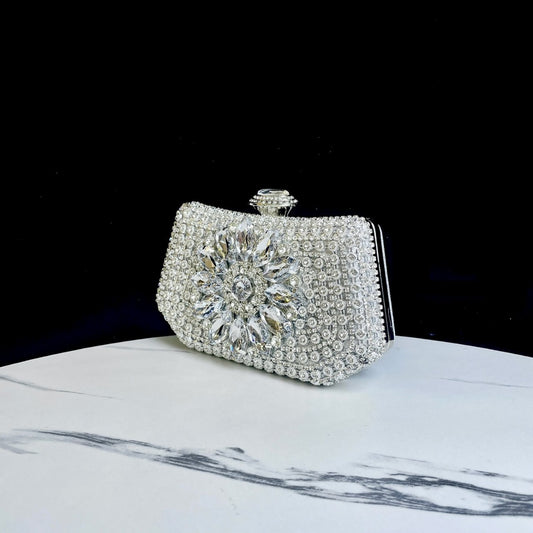 Women's Diamond Clutch Dinner Wedding Party Evening Bags