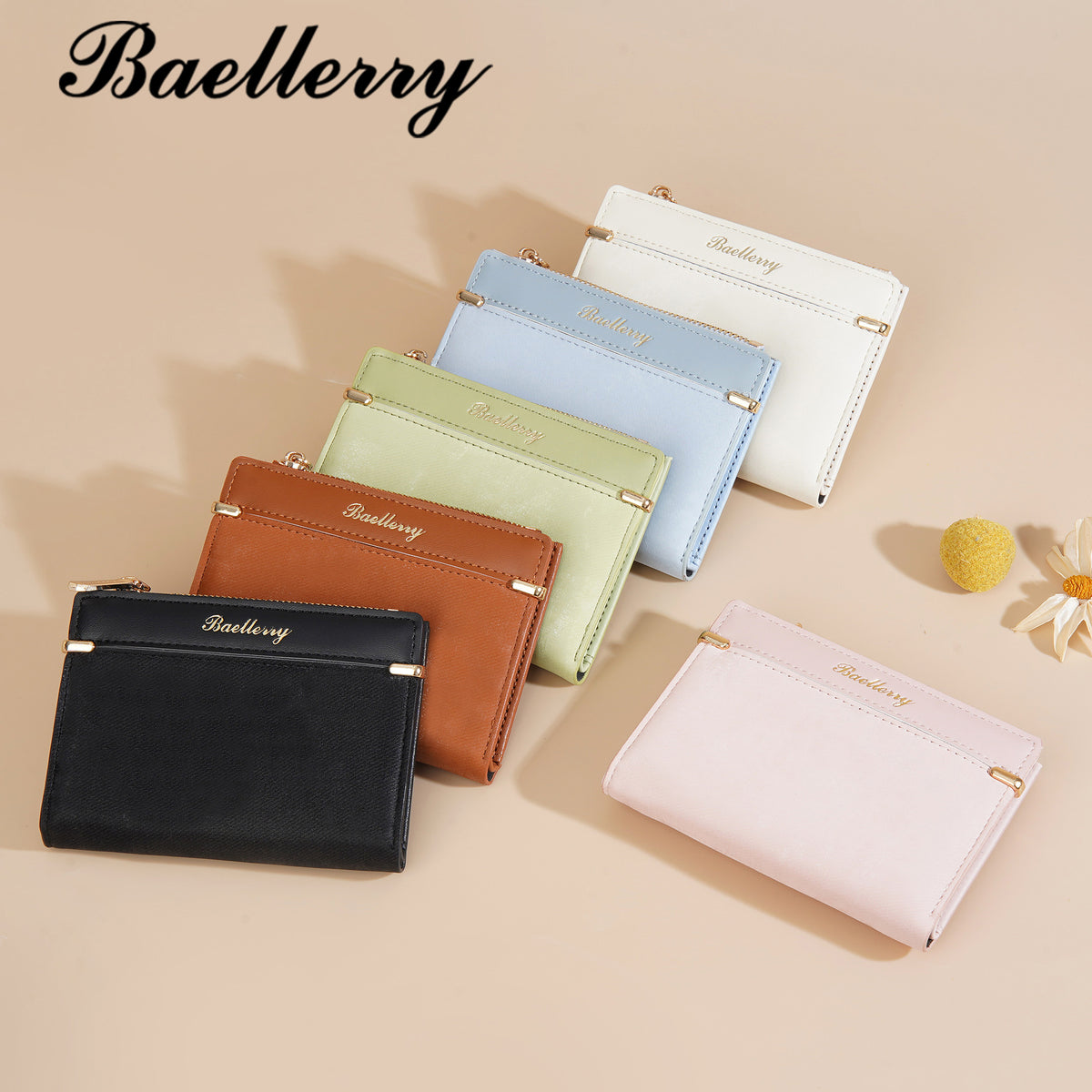 Women's Short Frosted Fashion Zipper For Coin Purses
