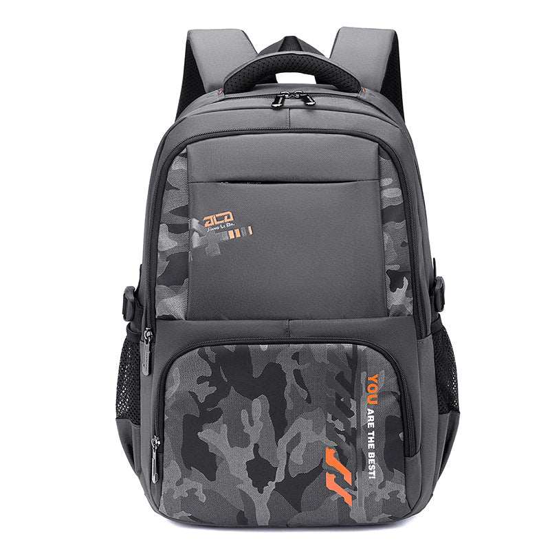 Men's Korean Fashion Large Capacity Junior Contrast Elementary School Students' Schoolbags