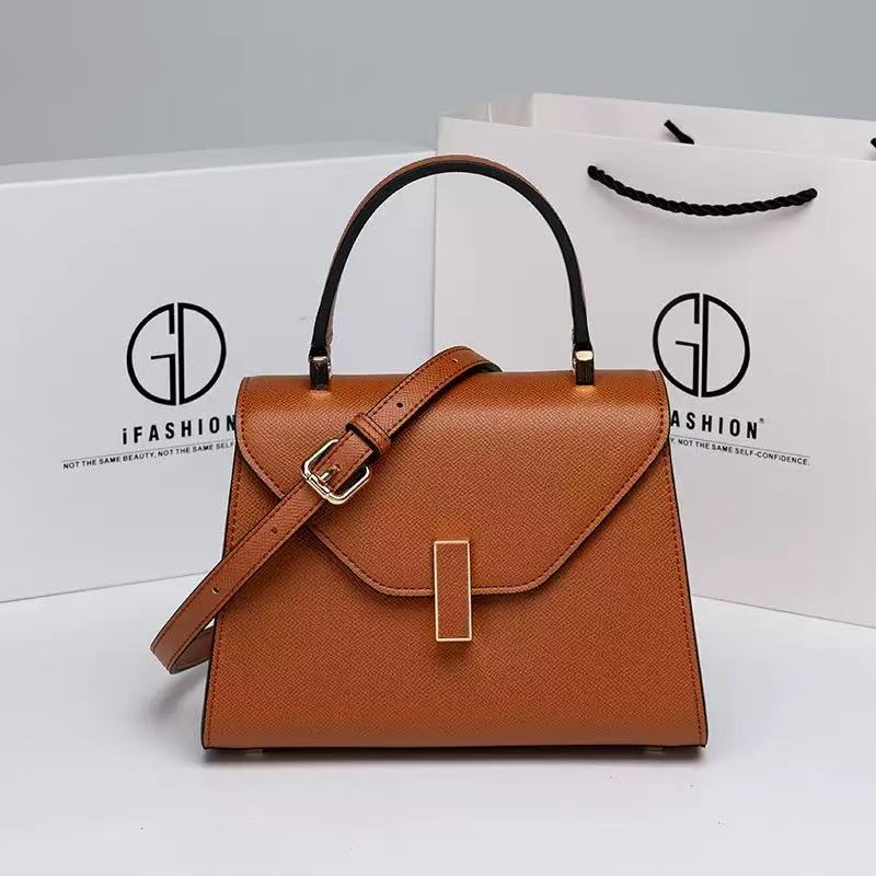 Women's Elegant Solid Color Palm Print Kelly Women's Shoulder Bag