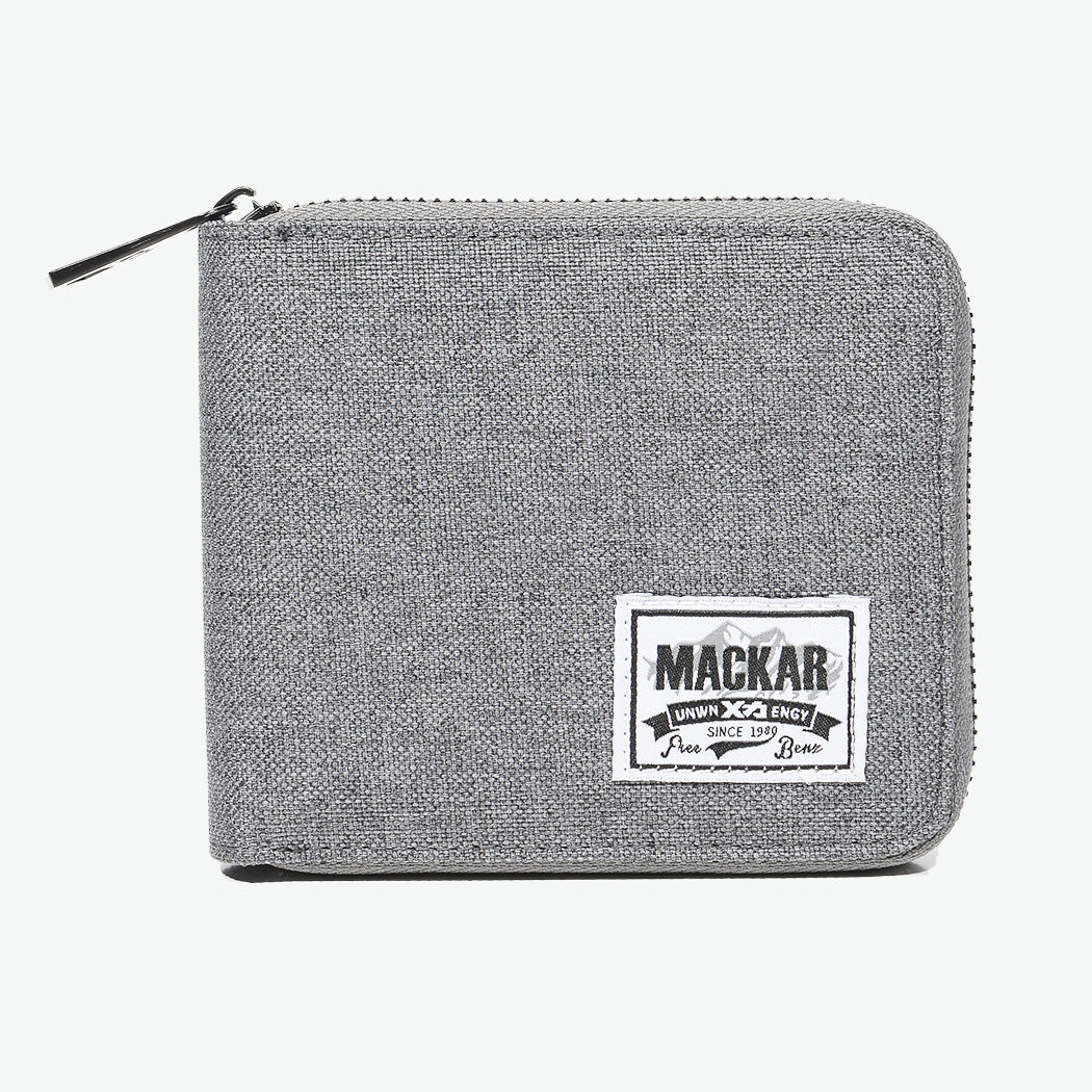 Beautiful Fashion Short Business Simple Zipper Men's Wallets