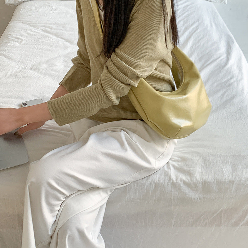 Women's Color Trendy Soft Leather Selenodont Daily Bags