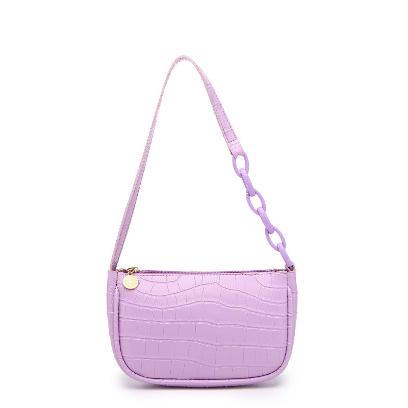 Classic Women's Underarm Crocodile Pattern Fashion Bags