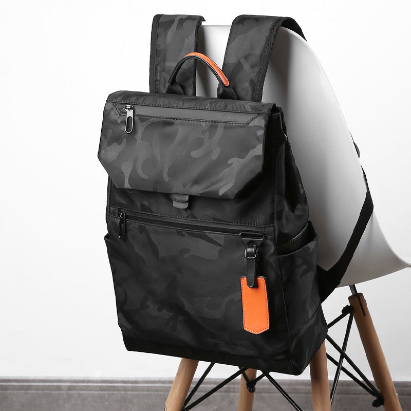 Men's Leisure Computer Simplicity Commuter Printable Backpacks