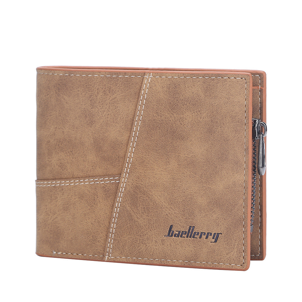 Men's Short Retro Multiple Slots Business Ticket Men's Wallet