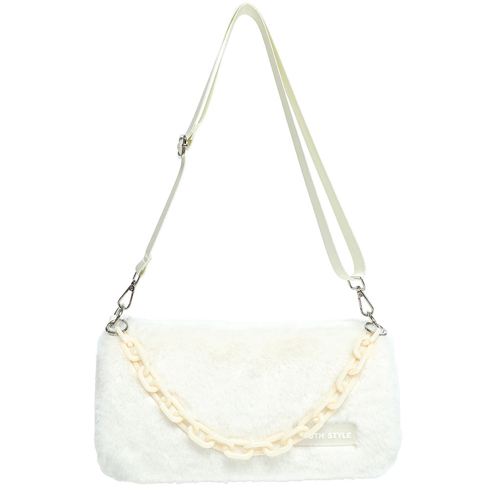 Furry Female Hot Retro Leopard Print Bags