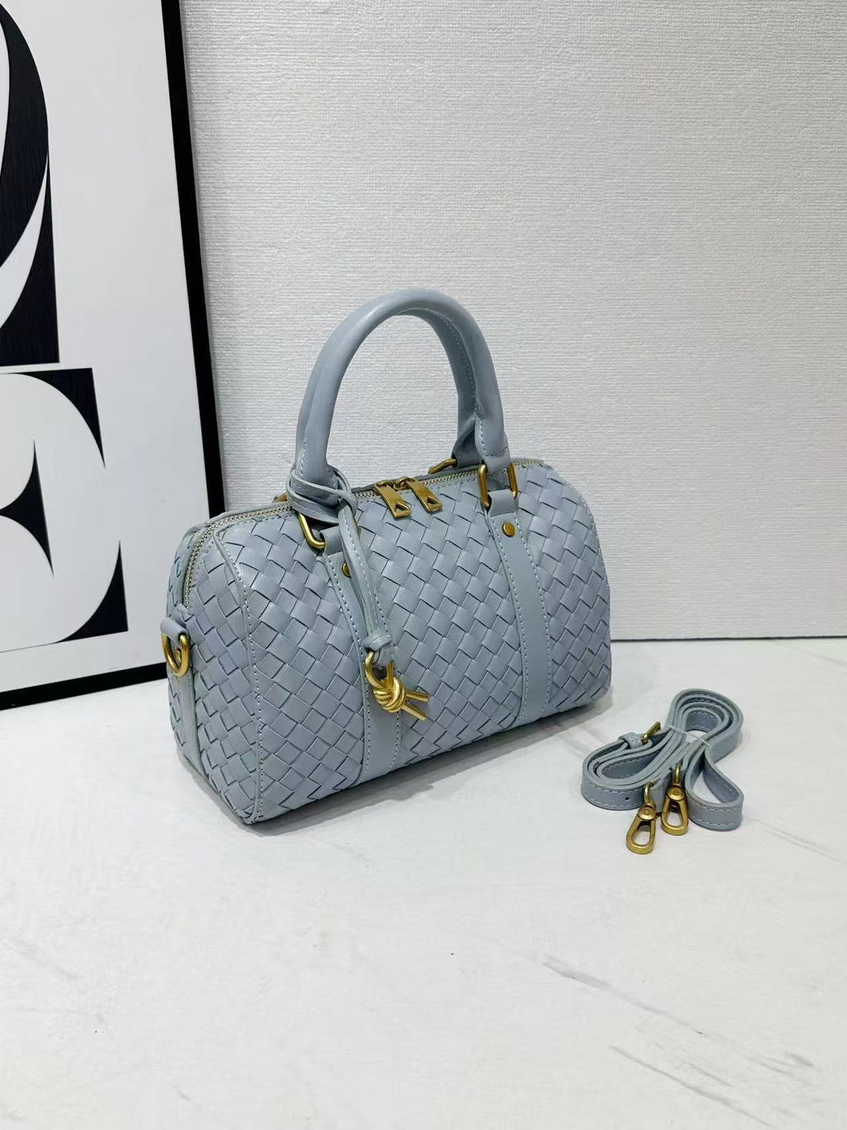 Versatile Women's Large Capacity Hand-woven Business Bags