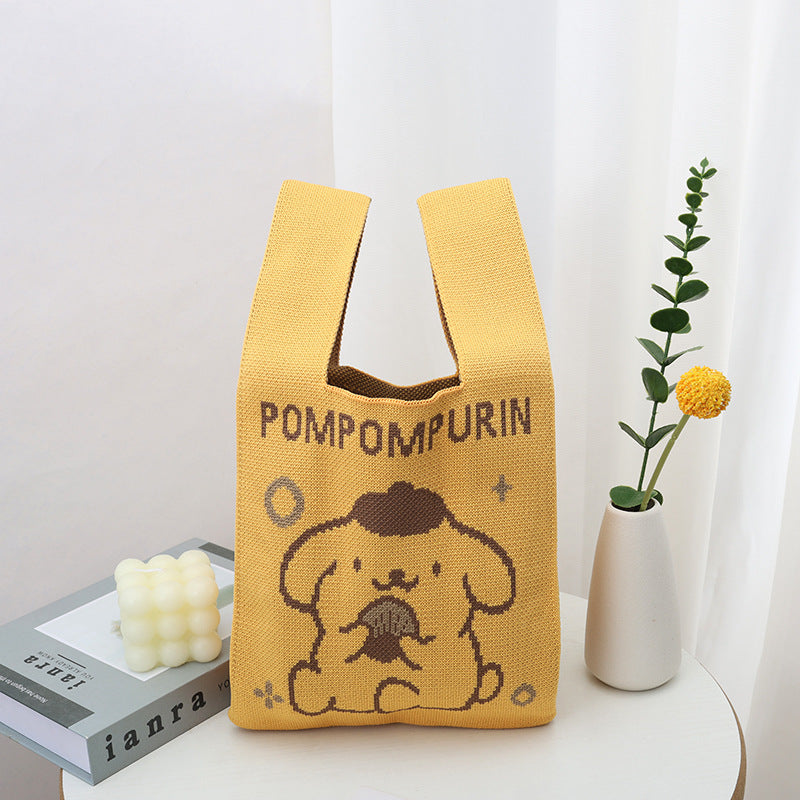 Cool Women's Knitted Cute Cartoon Woven Bags
