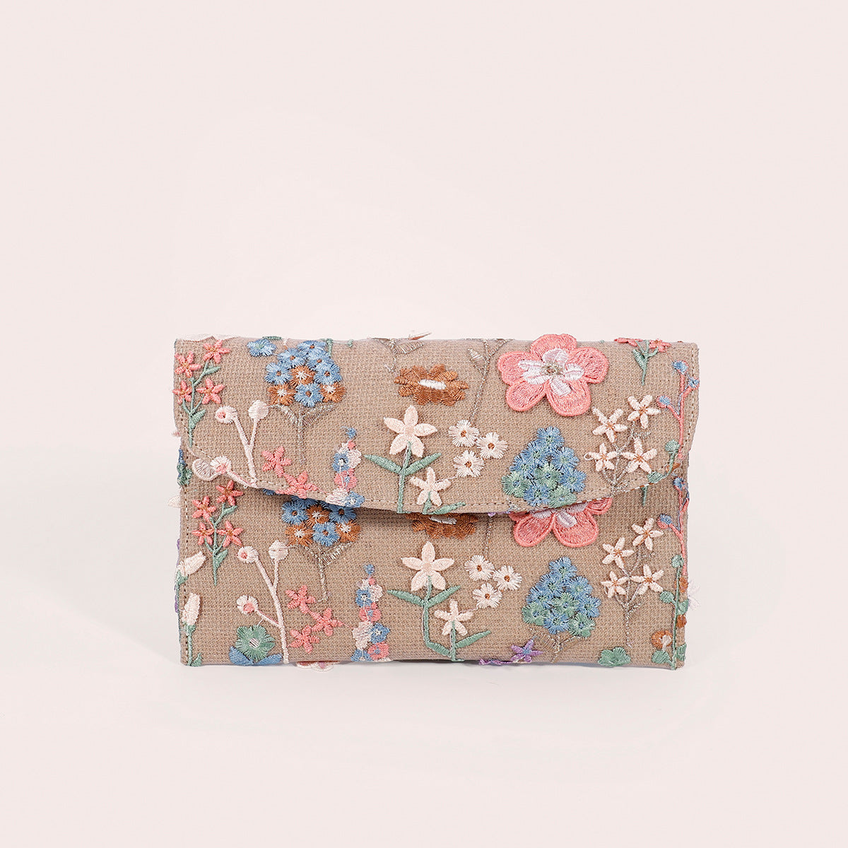 Women's Sense Envelope Sequined Embroidered Straw Woven Handbags