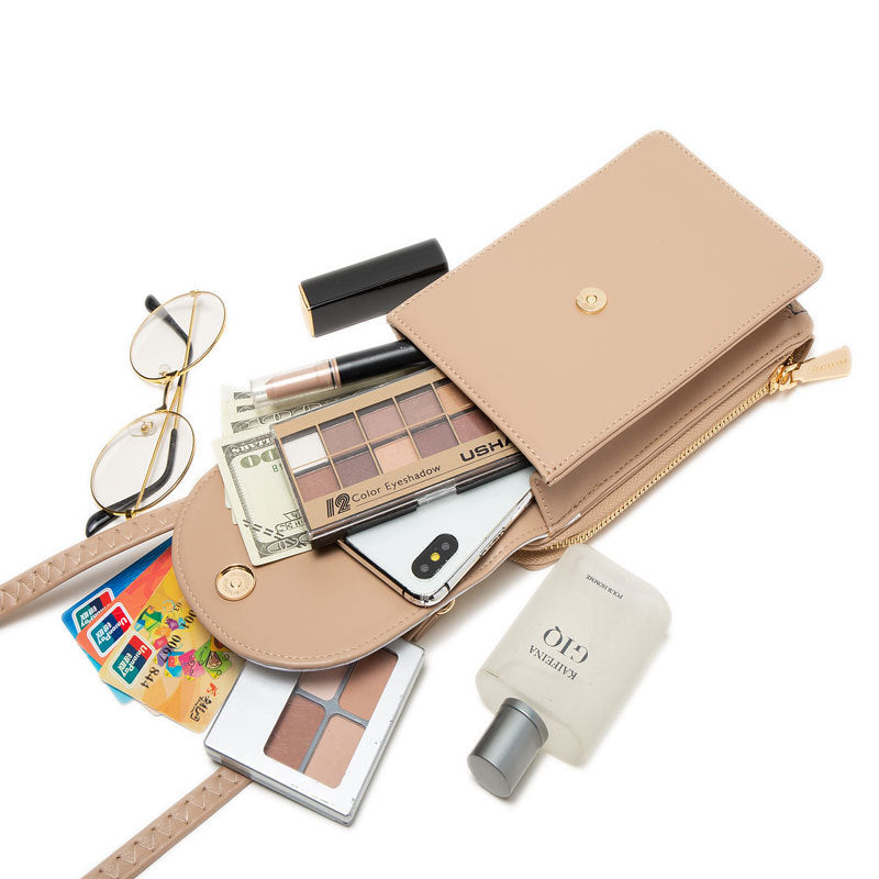 Simple Mobile Printed Touch Screen Mini Ladies Wallets