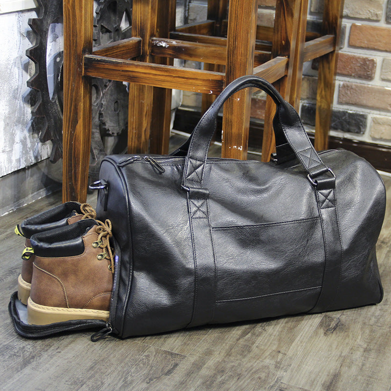 Large Capacity With Shoe Compartments Short Men's Handbags