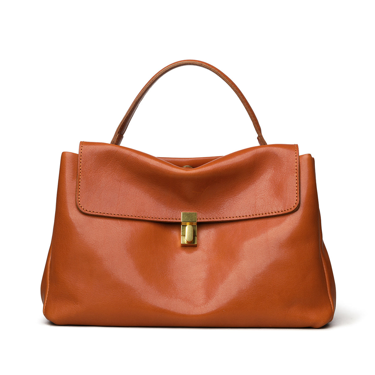 Classic Women's Simple Elegant Cattle Leather Women's Handbag