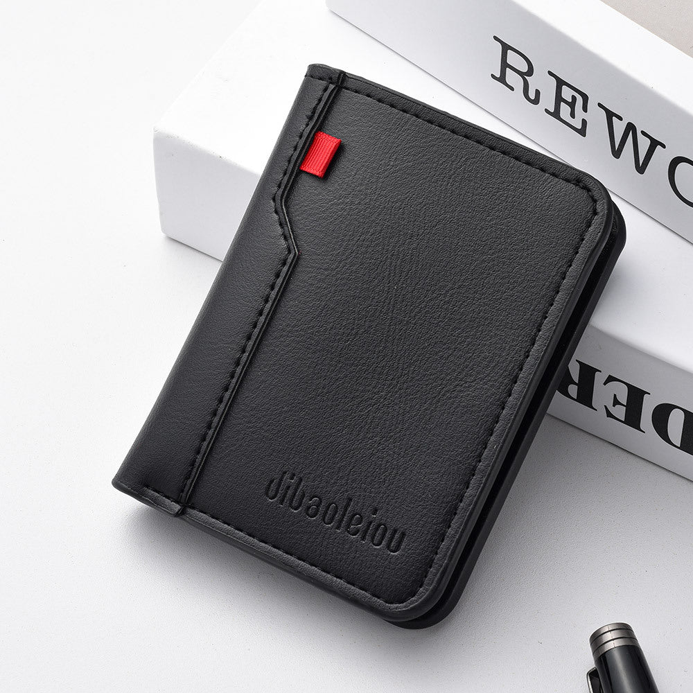 Popular Men's Vertical Short Beauty Clip Men's Wallet