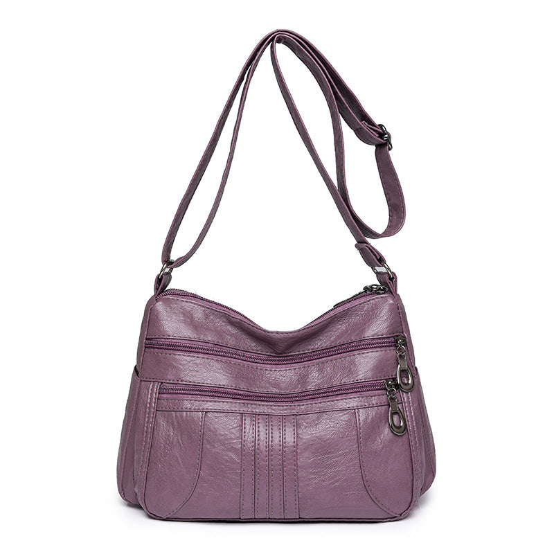 Women's Leather Large Capacity Fashion Simple Classy Women's Messenger Bag