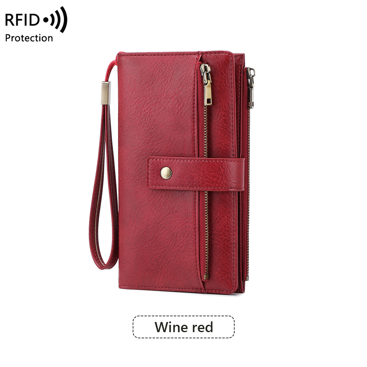 Women's Multiple Slots Long Retro Fashion Clutch Ladies Wallet