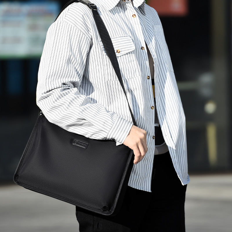 Men's Fashion Simple Business Document Waterproof Rucksack Men's Messenger Bags