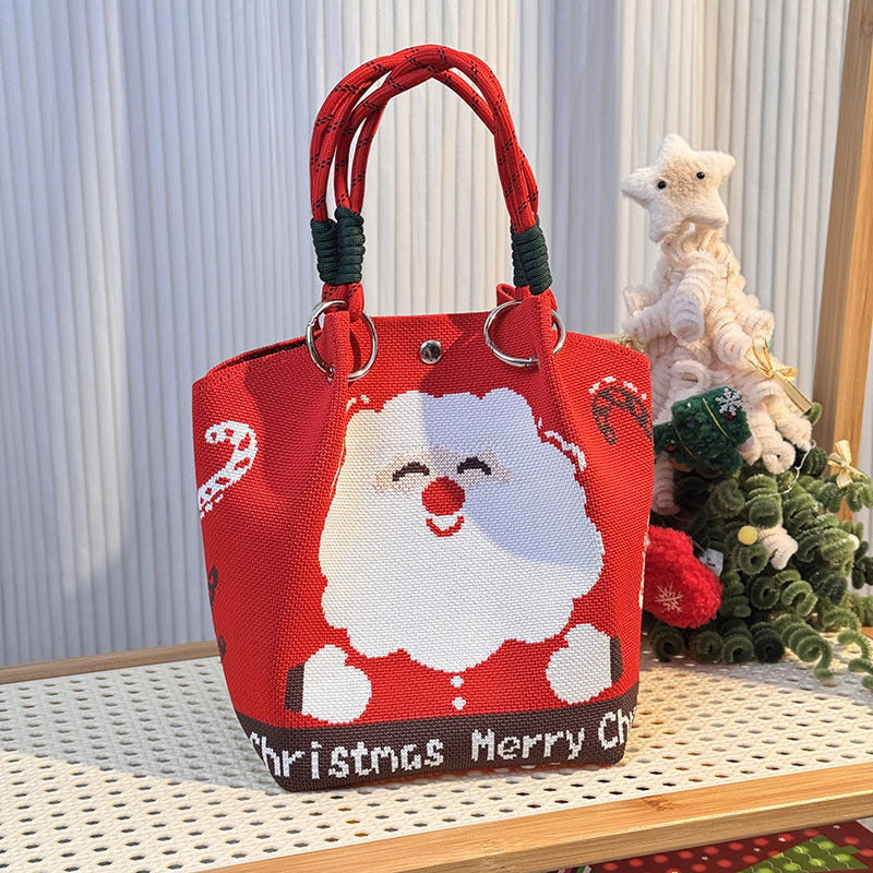 Festival Knitted Portable Out Large Capacity Women's Handbag
