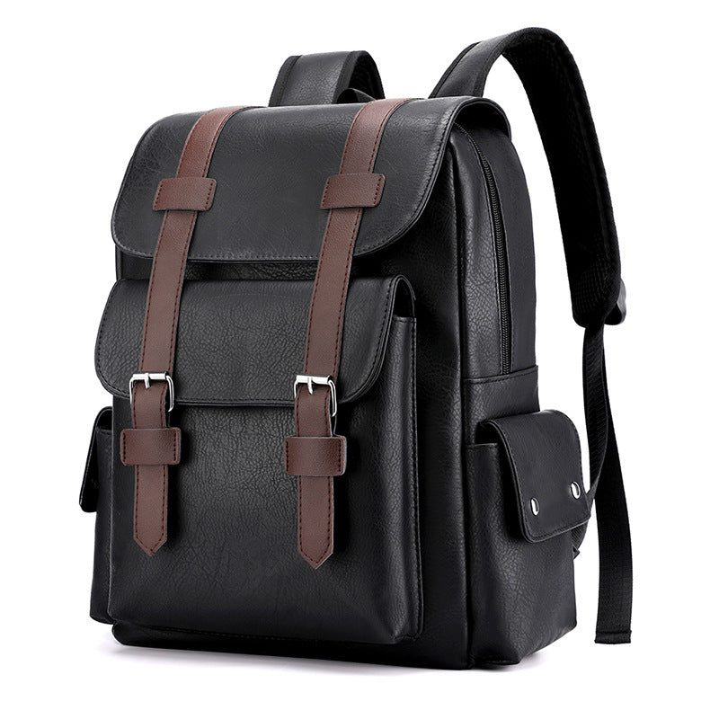 Men's Simplicity Vintage Business Computer Soft Trendy Backpacks