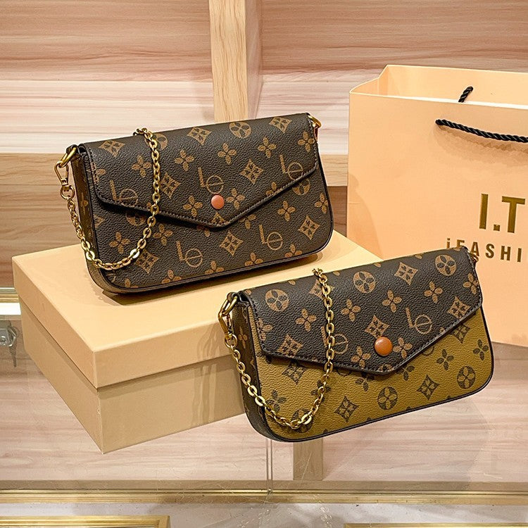 Women's Envelope Retro Presbyopic High-grade Chain Mini Small Square Bags