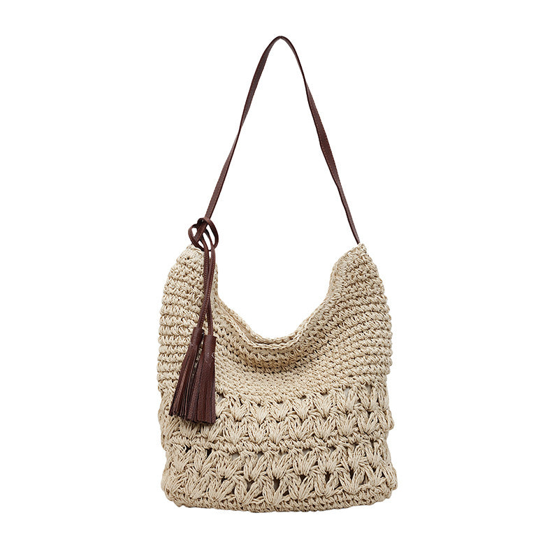 Summer Seaside Vacation Style Beach Fashion Straw Women's Shoulder Bag