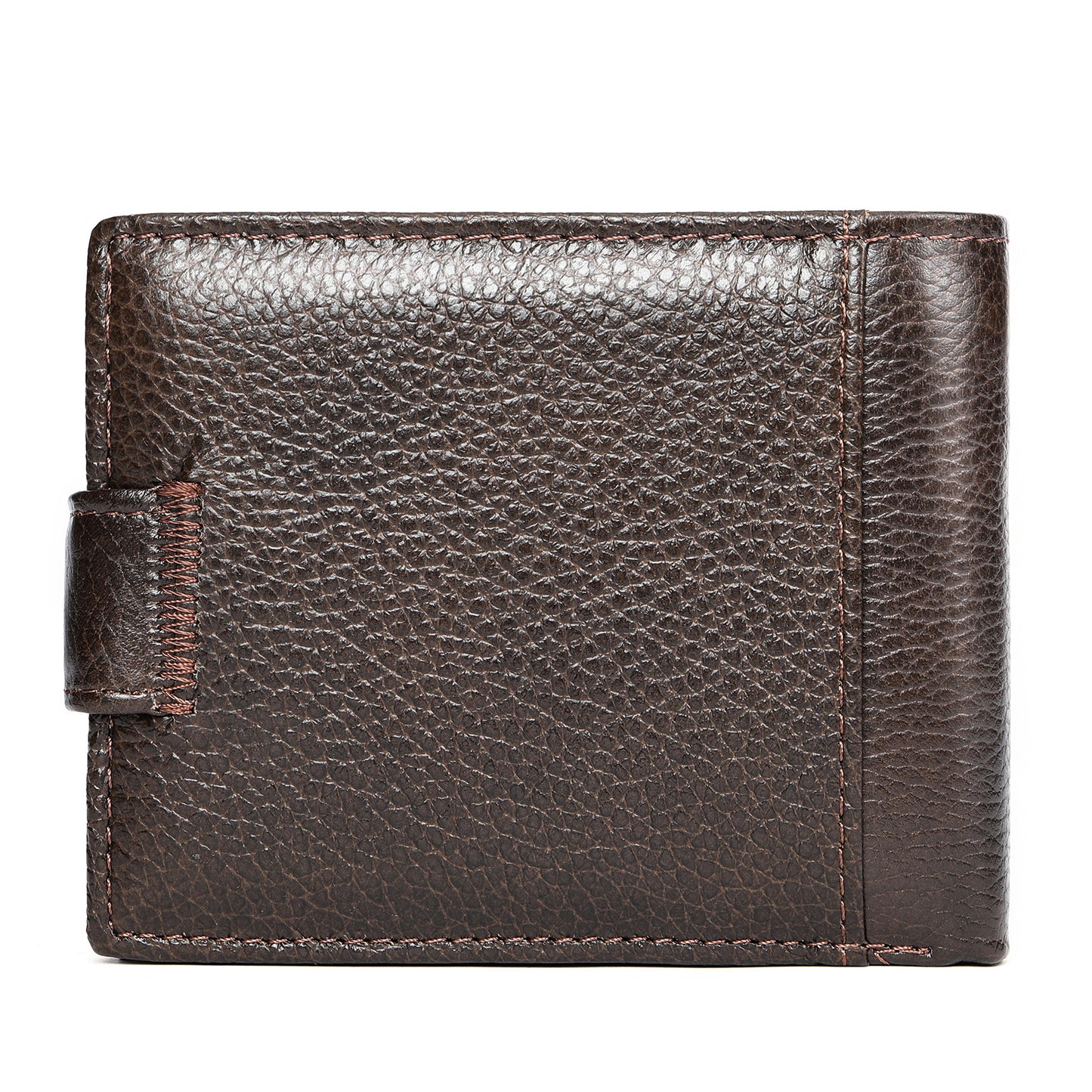 Men's Cowhide Short Genuine Leather Swiping Large Men's Wallets