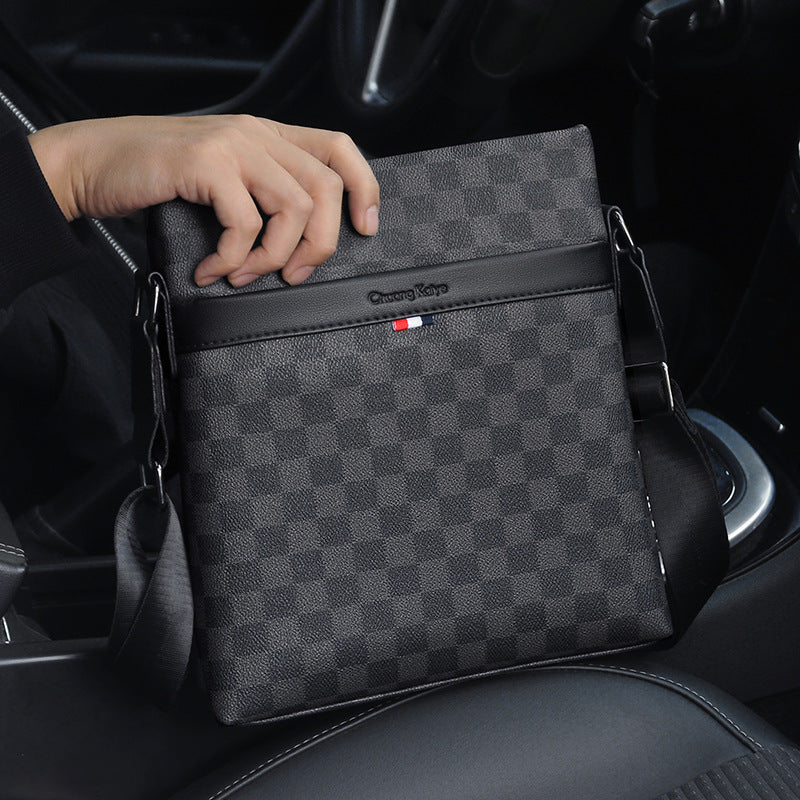 Men's Pretty Plaid Business Live Supply Men's Messenger Bags