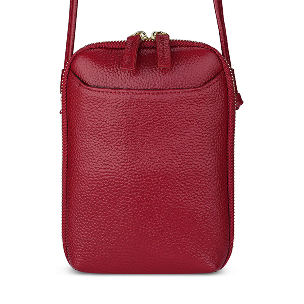 Women's First Layer Cowhide Simple Trend Mobile Mini Genuine Women's Shoulder Bag