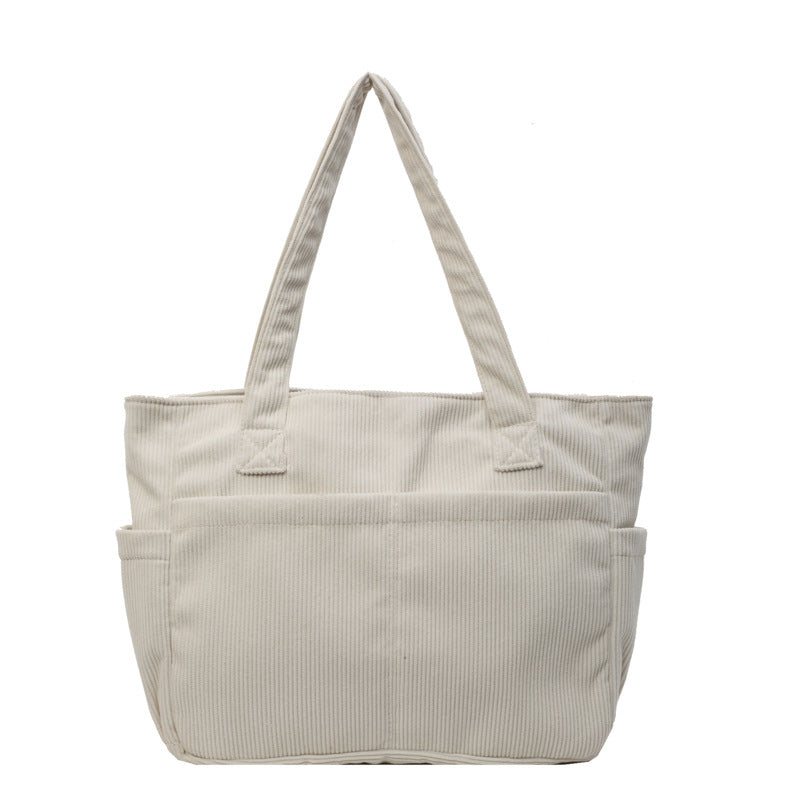 Style Large Capacity Canvas Simple Hand-held Women's Shoulder Bag