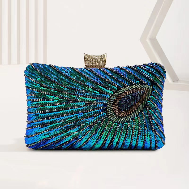 Embroidered Sequined Dress Dinner Cheongsam Perfect Handbags