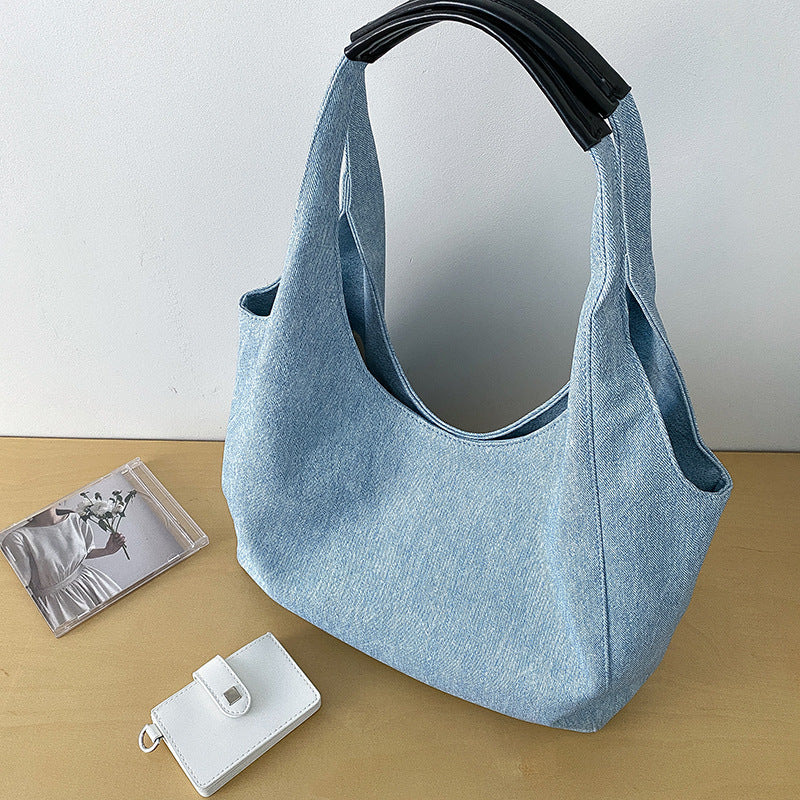 Women's Fashion Simple Commute Style Large Capacity Tote Bags