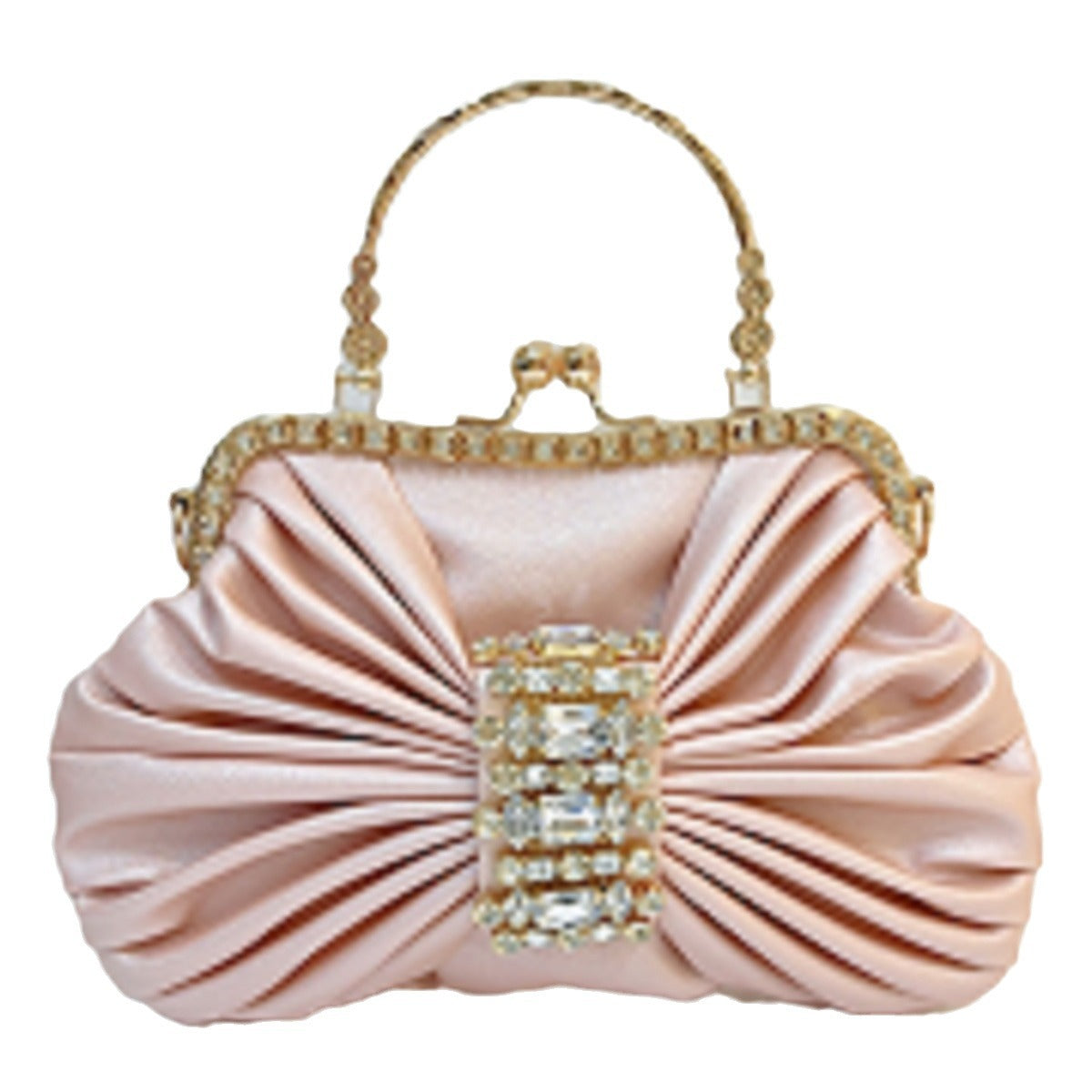 Shiny Diamond Studded Hand Banquet Kelly Evening Bags