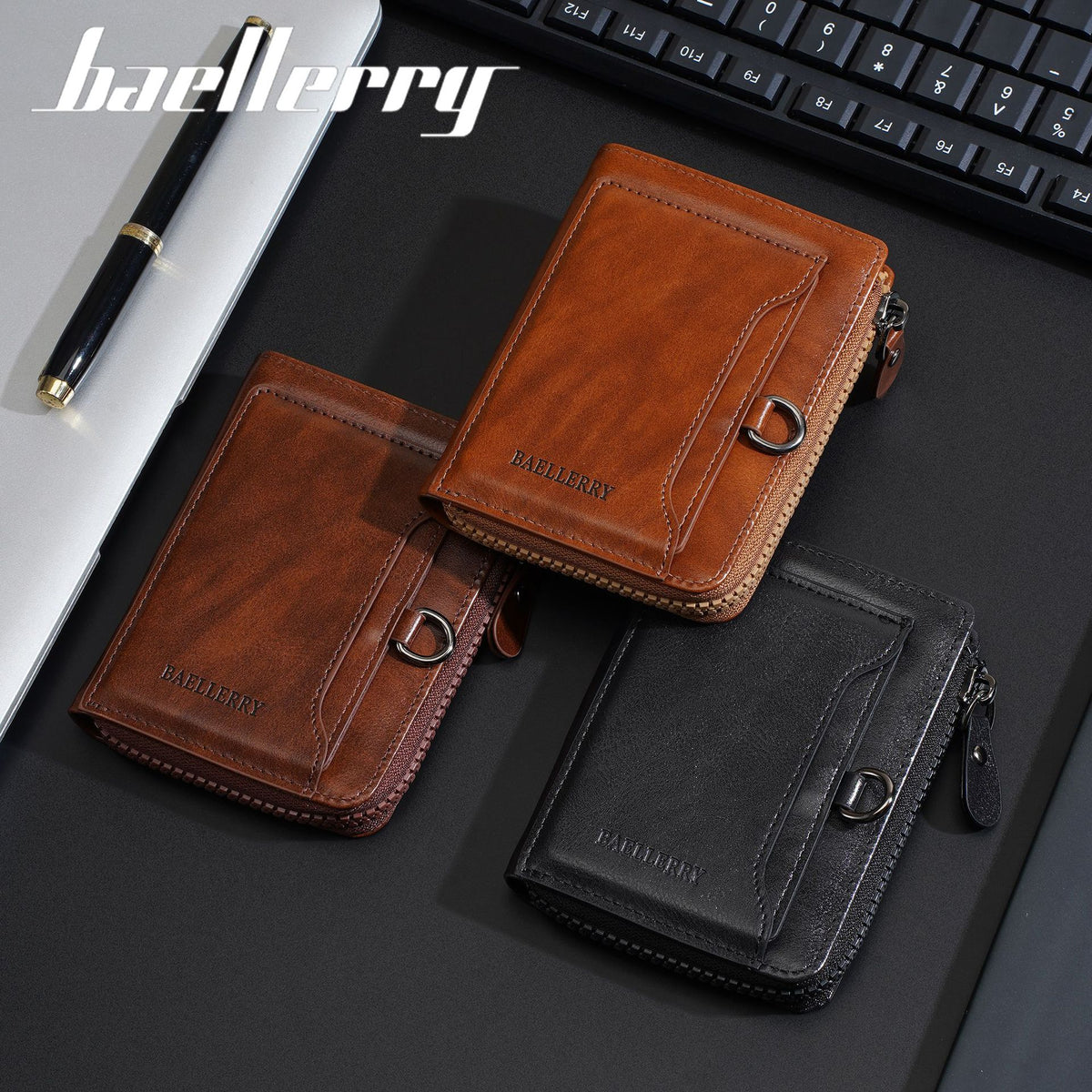 Men's Retro Multiple Slots Driving License Document High-grade Purses