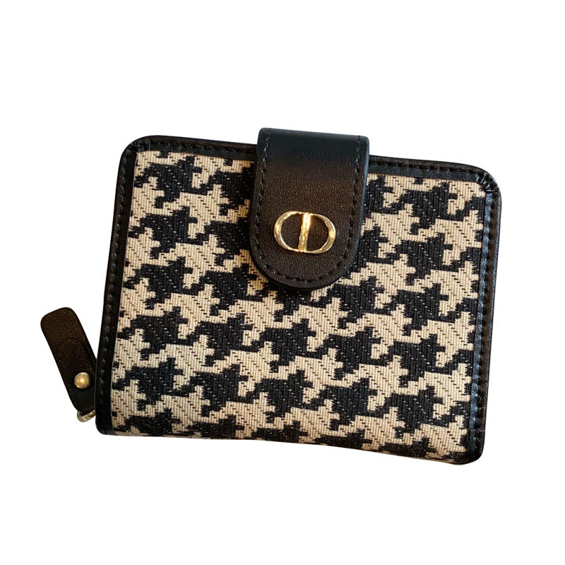 Women's Canvas Short Exquisite Integrated Niche Design Ladies Wallet