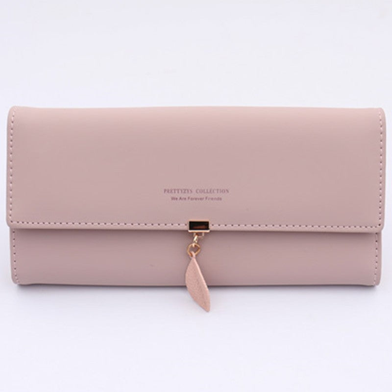 Women's Long Zipper Hasp Korean Style Trendy Ladies Wallet
