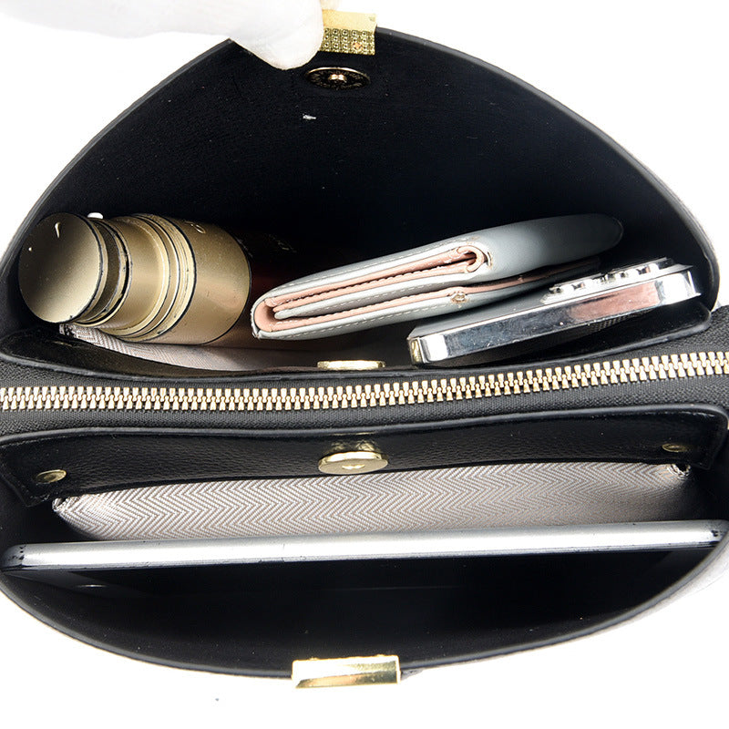 Innovative Spring Soft Leather Simple Elegant Shoulder Bags