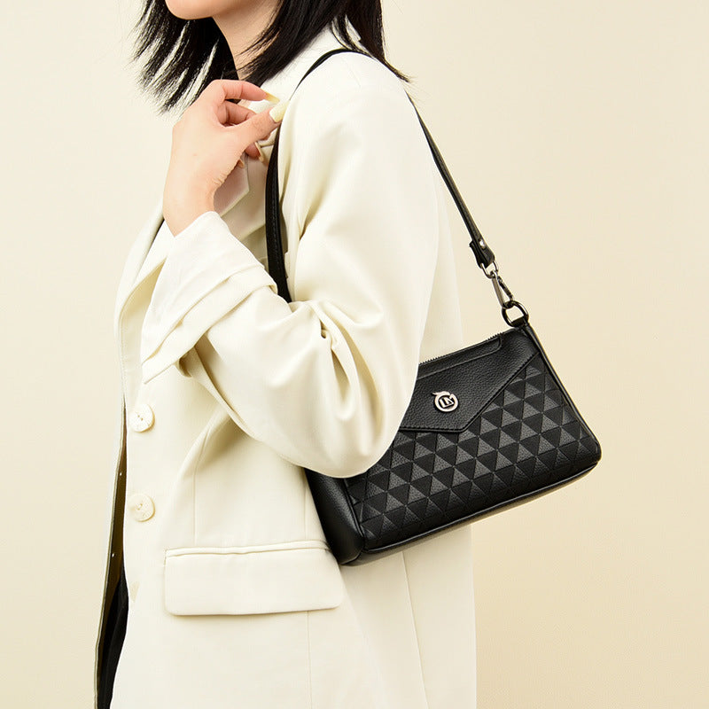 Women's Summer Fashion Rhombus Mobile Advanced Texture Bags