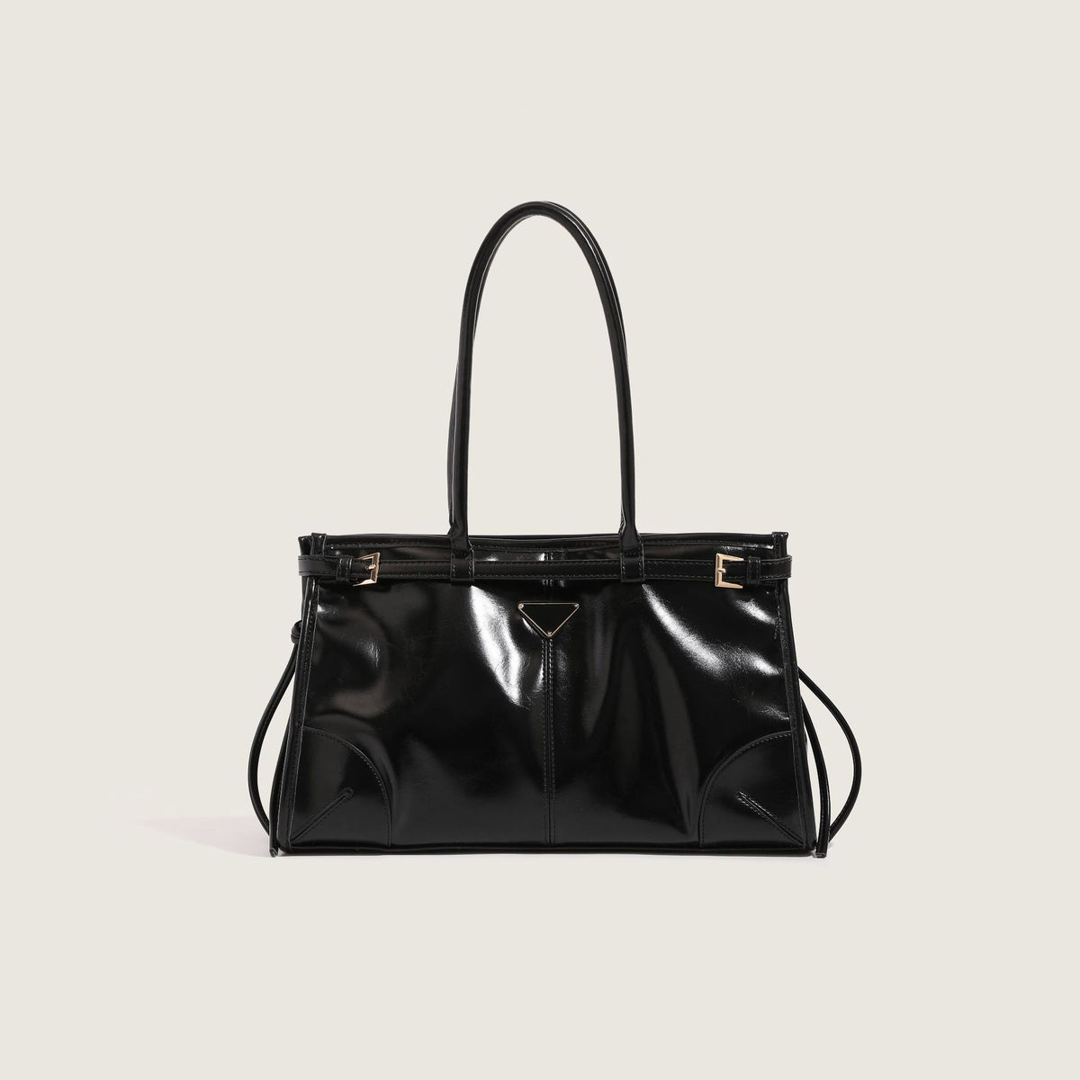 Women's Shiny Patent Leather Mild Luxury Retro Metallic Textured Women's Handbag