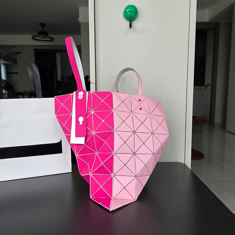 Double-sided Frosted Rhombus Single Portable Female Bags