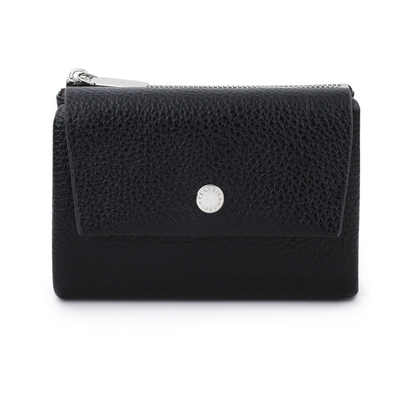Women's Leather Magnetic Portable Pocket Flip Storage Ladies Wallet