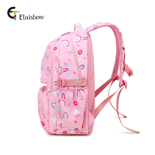 Printed Primary Junior High Large Capacity Backpacks