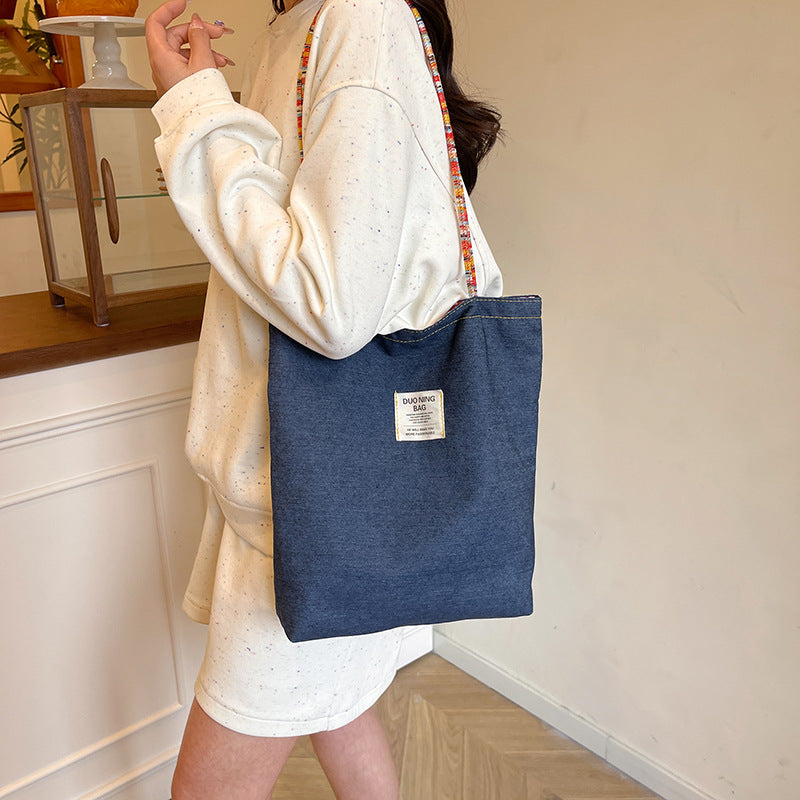 Women's Denim Popular Leisure Large Capacity Class Women's Shoulder Bag