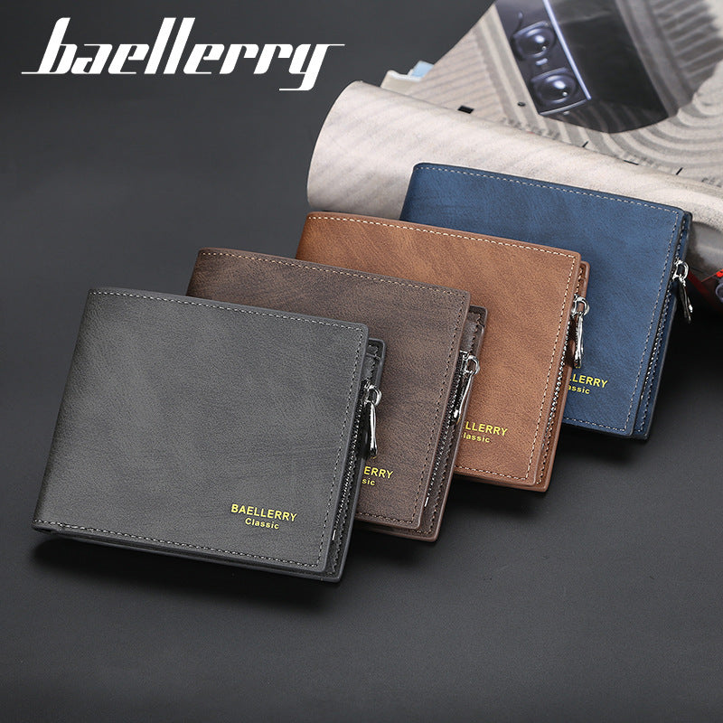 Men's Short Korean Multiple Slots Driving License Fashion Men's Wallet