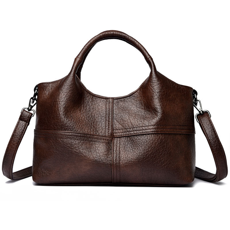 Women's Leather Pattern Soft Surface Textured Large Capacity Bags