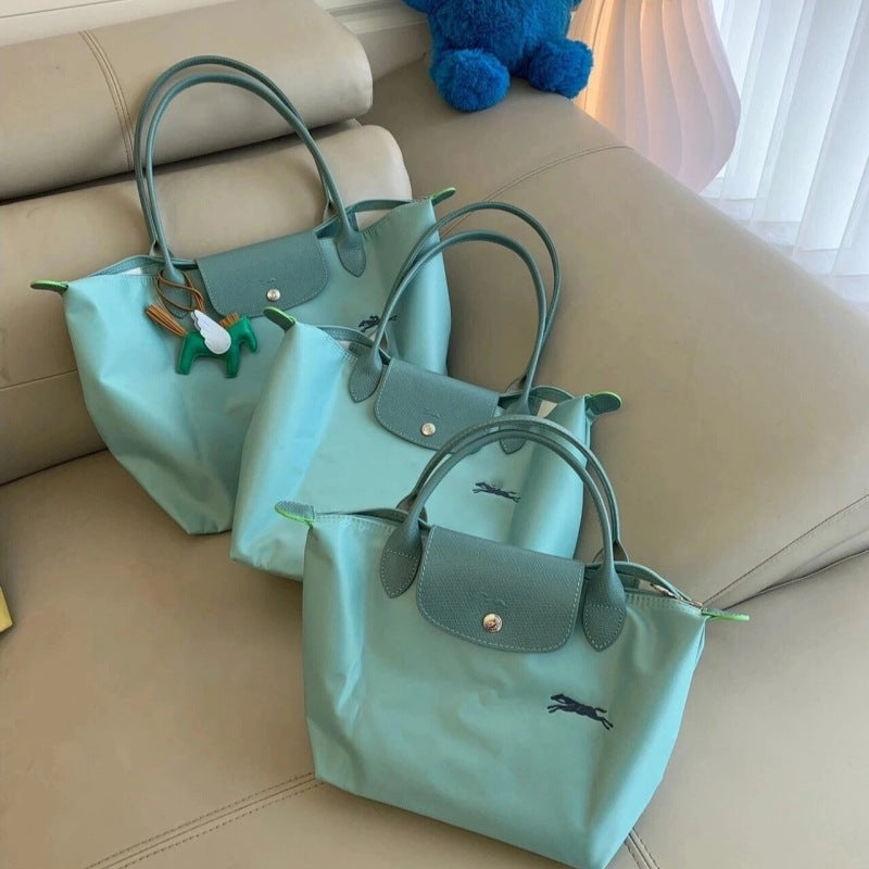 Women's French Embroidery Dumpling Folding Large Capacity Dragon Handbags